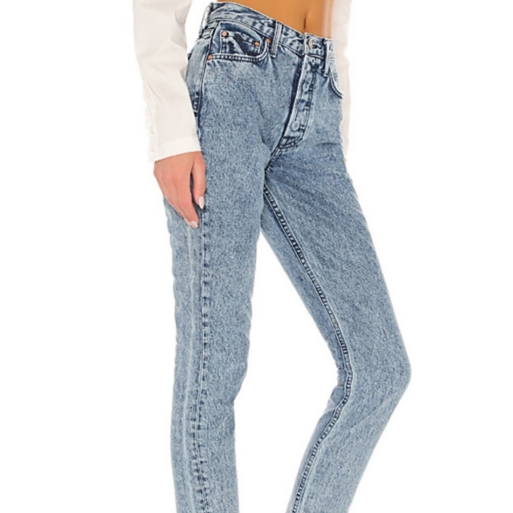 Grlfrnd The Karolina All I Want Jeans Size 29 Mid Wash Blue - Picture 2 of 4